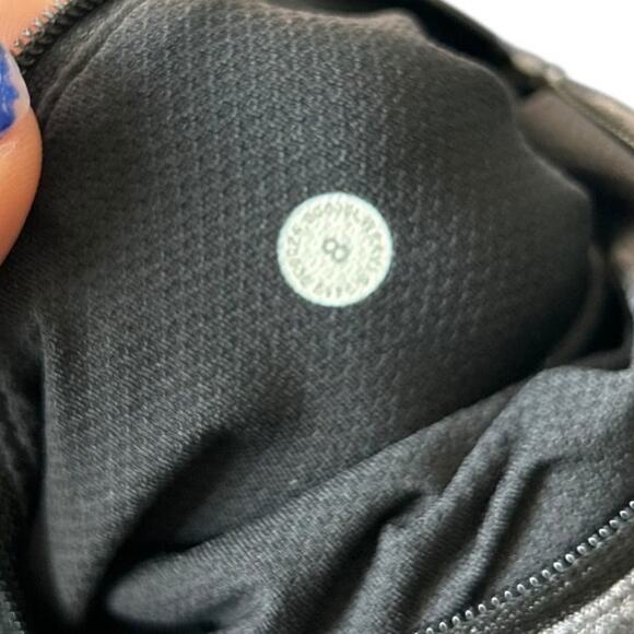 Lululemon Pace Rival Crop Heathered Black / Deep Coal Size 8 - Picture 6 of 6